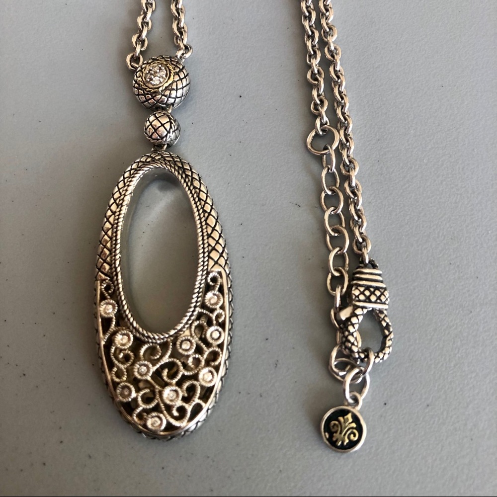 Andrea Candela Sterling, 18K, Diamond  Necklace